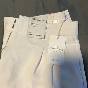 Aritzia Efffortless Pant Light Birch, 8 Short, full length, high rise, wide leg